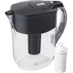 Brita Water Filter 10-Cup Grand Water Pitcher Dispenser - Black