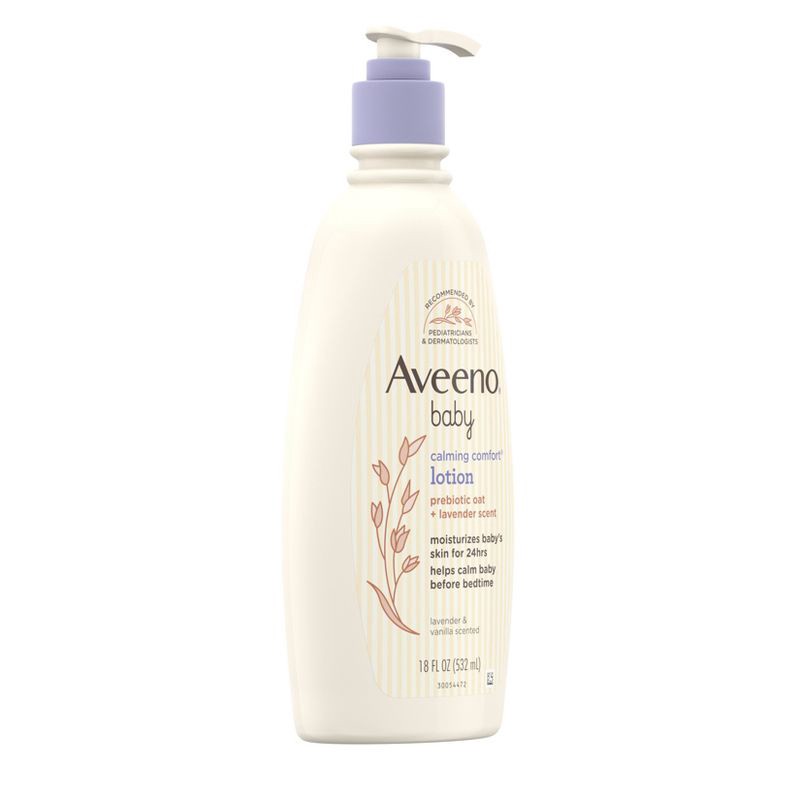 slide 3 of 9, Aveeno Baby Calming Comfort Lotion - 18 fl oz, 18 fl oz