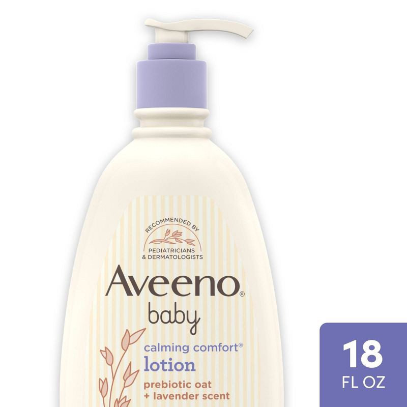 slide 1 of 9, Aveeno Baby Calming Comfort Lotion - 18 fl oz, 18 fl oz