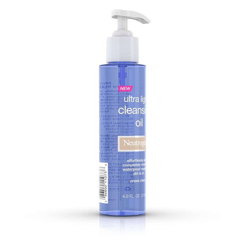 slide 3 of 6, Neutrogena Ultra Light Face Cleansing Oil & Makeup Remover- 4 fl oz, 4 fl oz