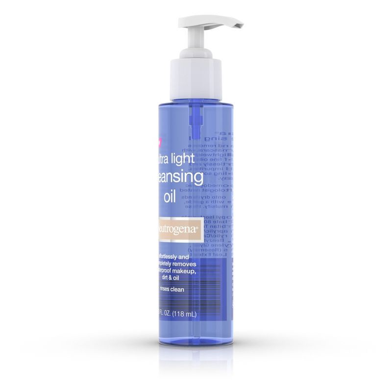 slide 4 of 6, Neutrogena Ultra Light Face Cleansing Oil & Makeup Remover- 4 fl oz, 4 fl oz