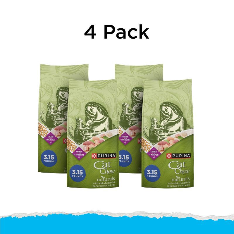 slide 2 of 13, Purina Cat Chow Naturals Indoor Chicken Flavor Dry Cat Food - 3.15lbs, 3.15 lb