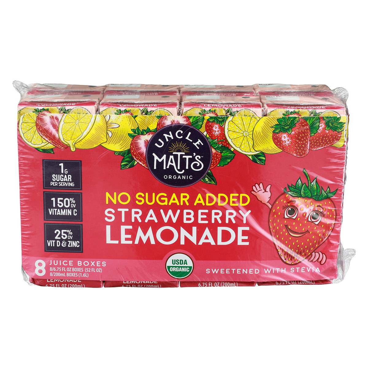 Uncle Matts Organic Organic Strawberry Lemonade Juice Box 1 ct | Shipt