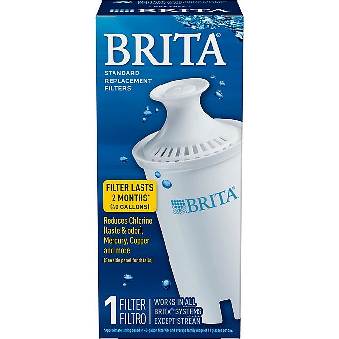 slide 2 of 4, Brita Water Filter Pitcher Replacement Filters, 1 ct