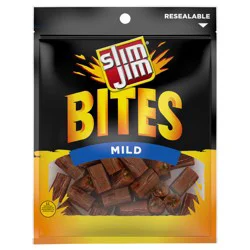 Slim Jim Bites, Mild Bite-Sized Smoked Sausage Snacks, 3.75 oz.