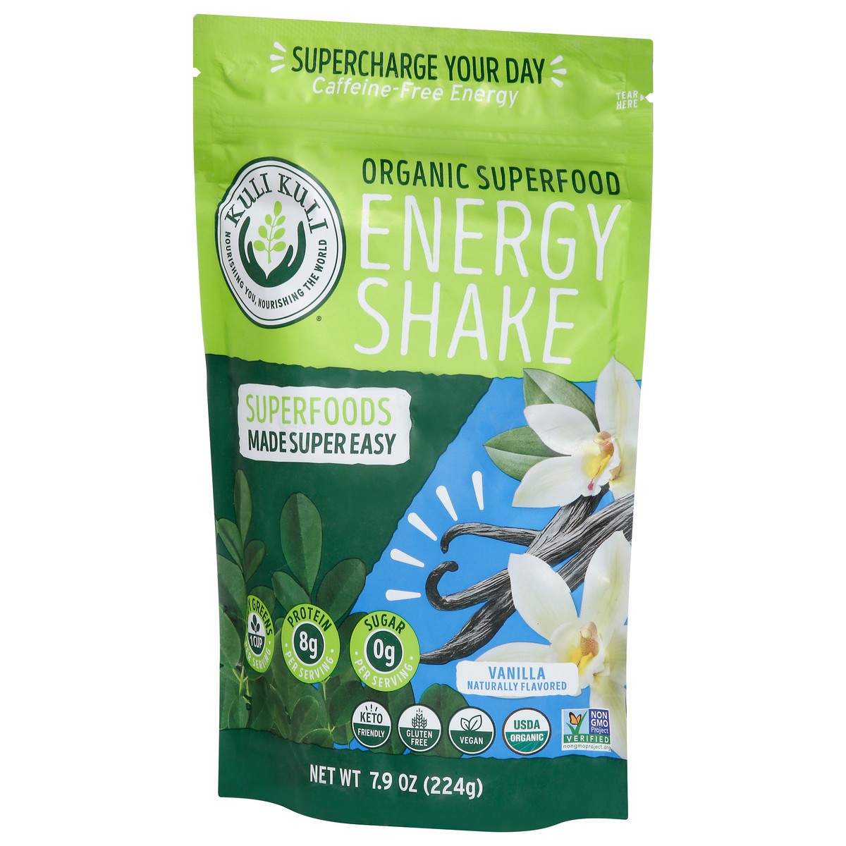 slide 8 of 13, Kuli Kuli Organic Moringa Green Smoothie Mix Vanilla, 7.9 oz
