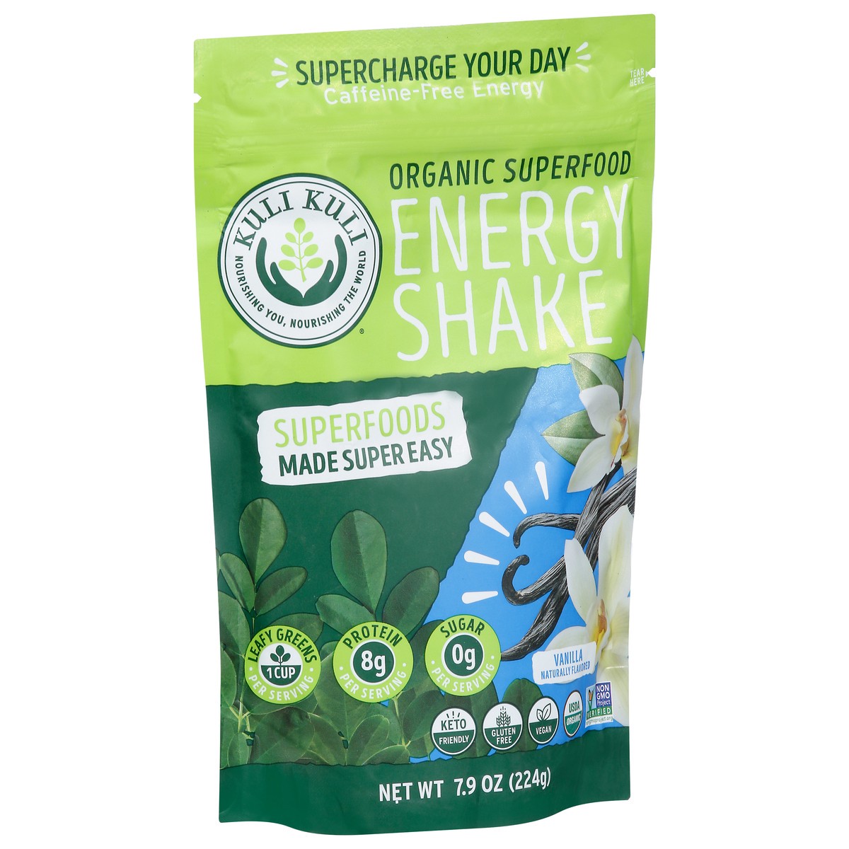 slide 9 of 13, Kuli Kuli Organic Moringa Green Smoothie Mix Vanilla, 7.9 oz