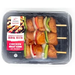 Winchester Farms Sweet & Savory BBQ Rub Chicken Breast Kabobs with Vegetables