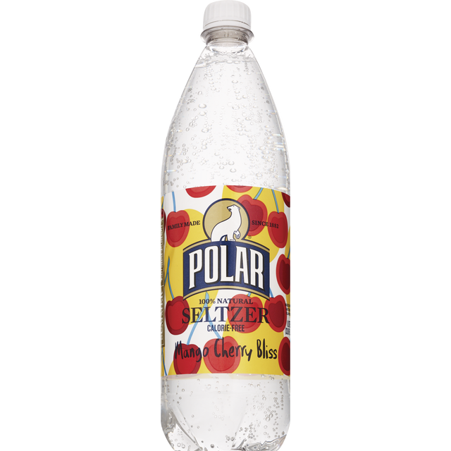 slide 1 of 1, Polar Seltzer Mango Cherry - 1 liter, 1 liter