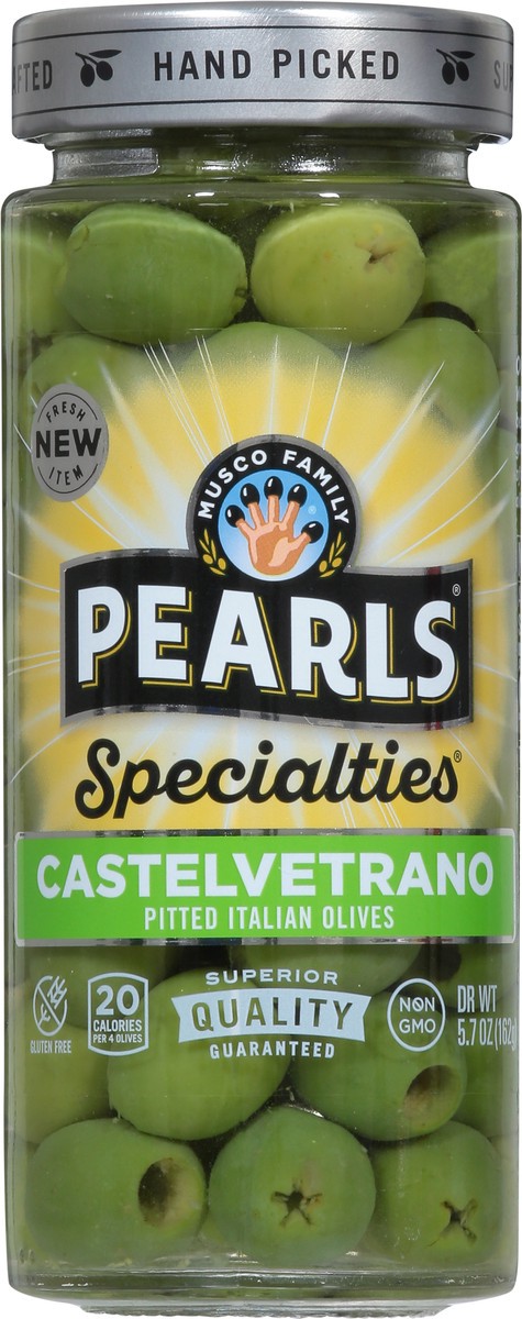 slide 6 of 14, Pearls Specialties Italian Pitted Castelvetrano Olives 5.7 oz, 5.7 oz
