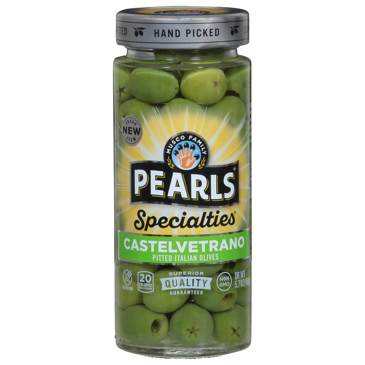slide 5 of 14, Pearls Specialties Italian Pitted Castelvetrano Olives 5.7 oz, 5.7 oz