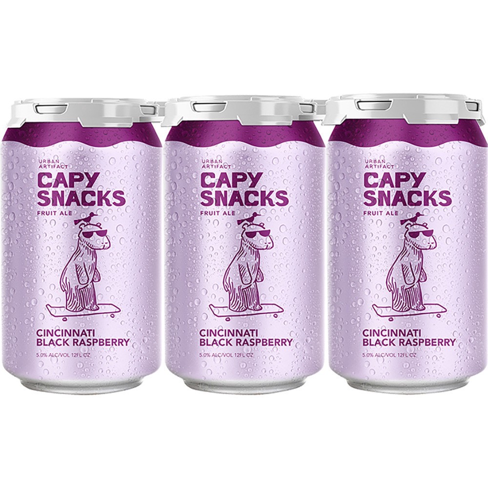 slide 1 of 1, Urban Artifact Capy Snack Black, 6 ct; 12 oz