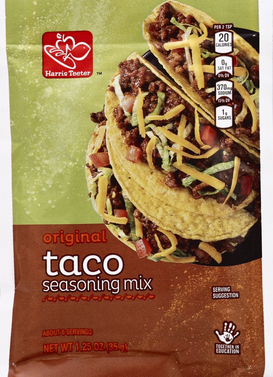 slide 2 of 2, Harris Teeter Taco Seasoning Mix - Original, 1.25 oz