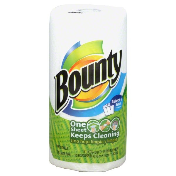 slide 1 of 1, Bounty 1 Roll Select A Size White Paper Towels, 1 ct