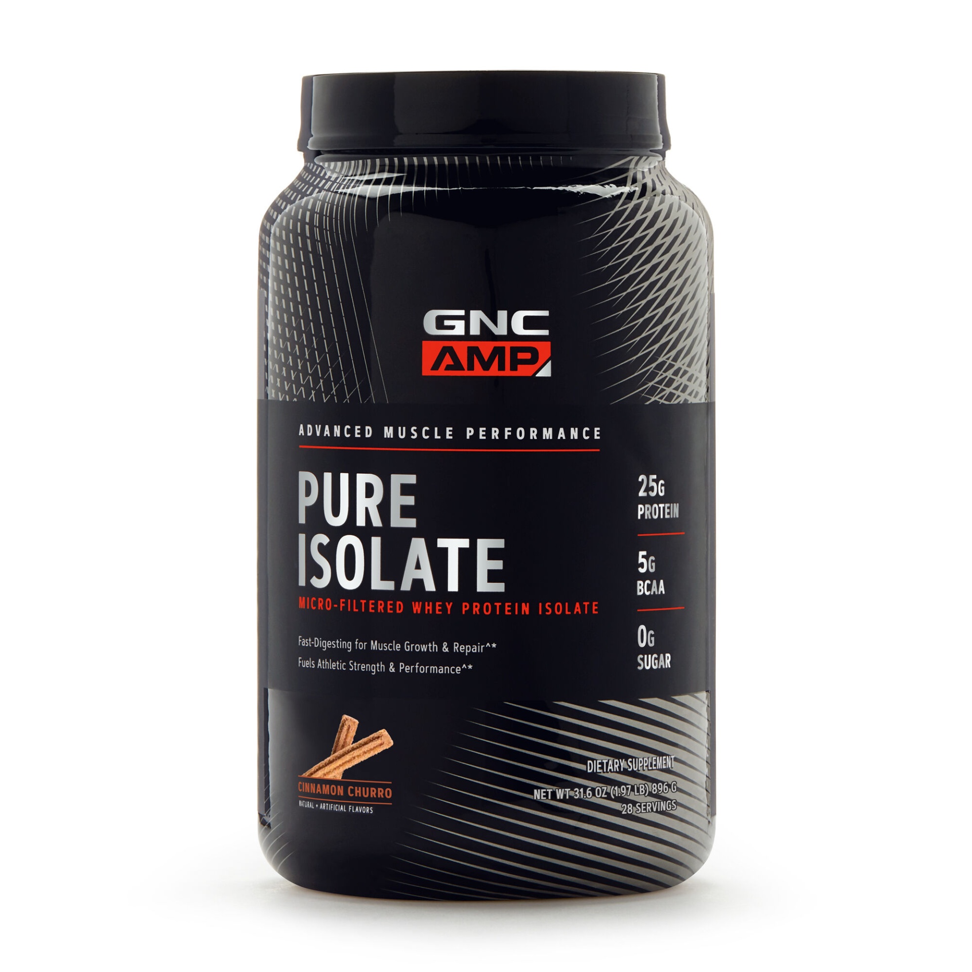 slide 1 of 1, GNC AMP Pure Isolate - Cinnamon Churro, 1 ct