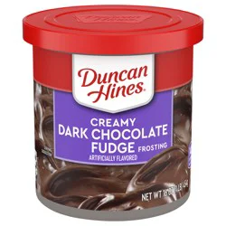 Duncan Hines Creamy Dark Chocolate Fudge Flavored Frosting, 16 oz.