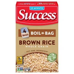 Success Brown Rice, Whole Grain, Boil-in-Bag - 14 oz