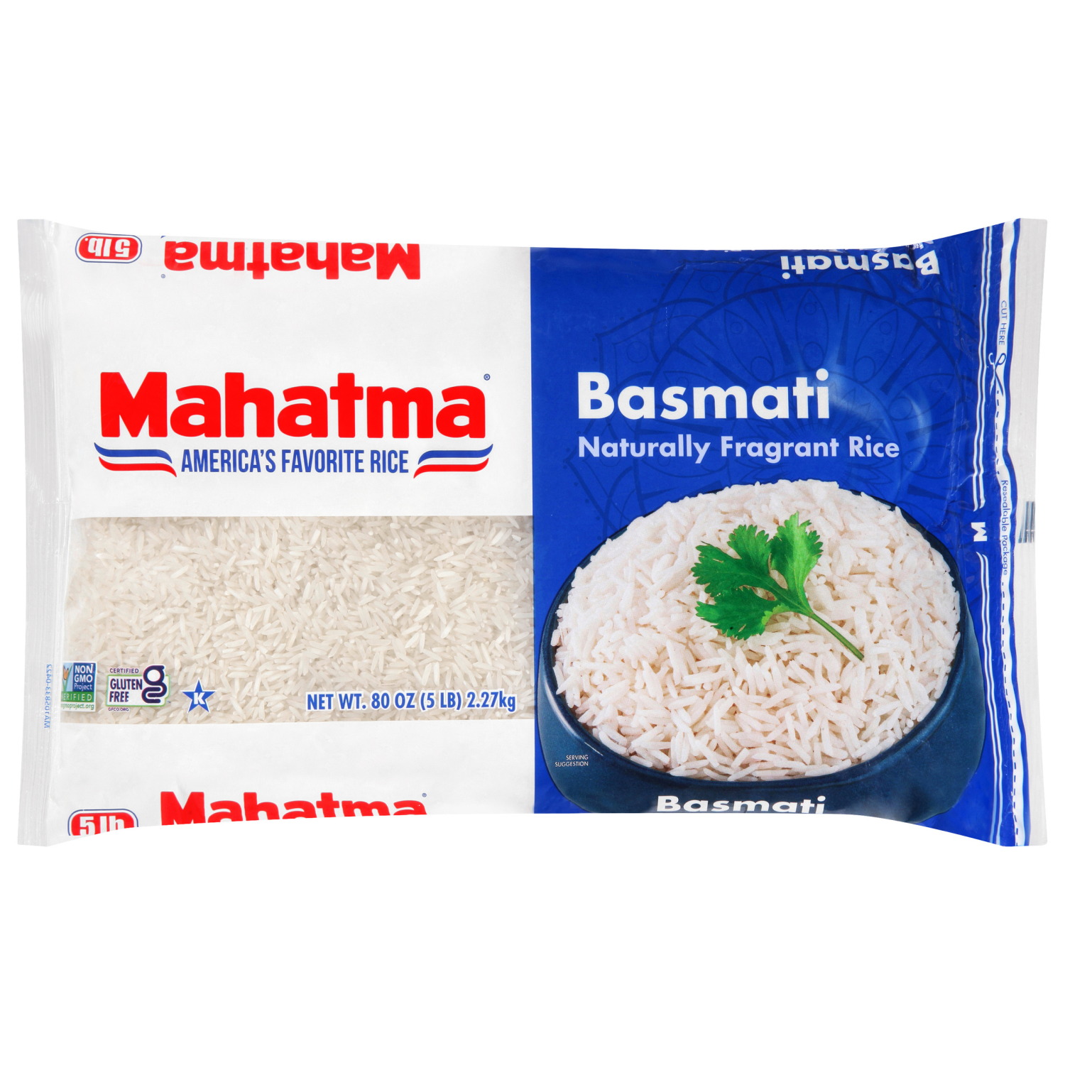 slide 1 of 2, Mahatma Rice, Basmati - 80 oz, 80 oz