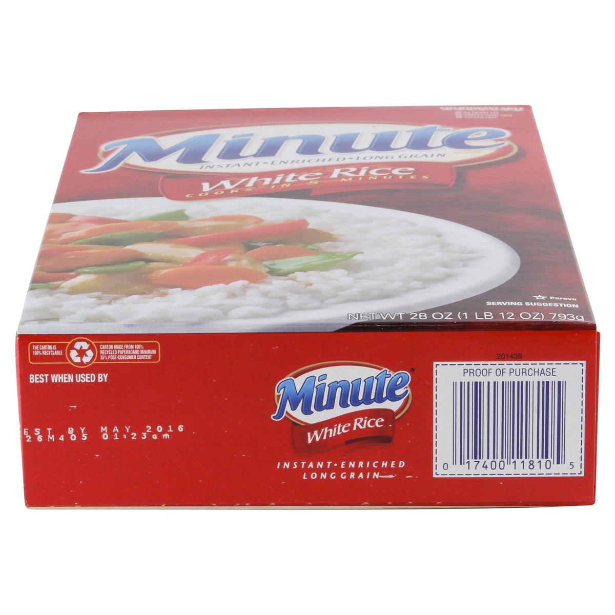 slide 3 of 6, Minute White Rice, 28 oz