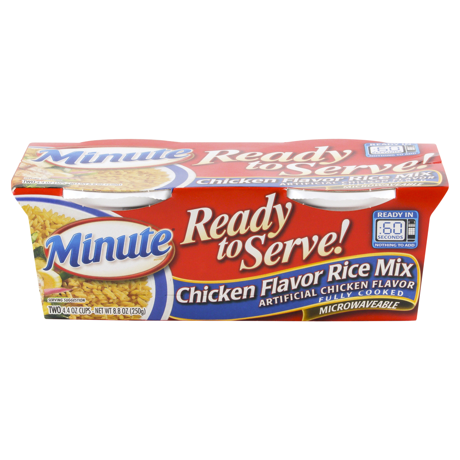 slide 1 of 4, Minute Seasoned Rice, Chicken & Herb, 8.8 oz