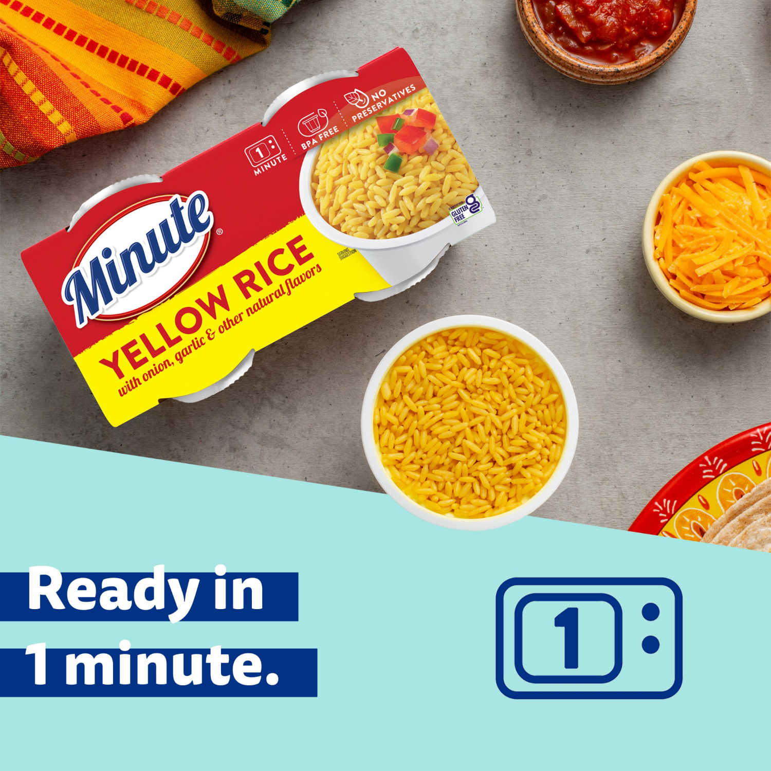 slide 6 of 8, Minute Yellow Rice - 8.8 oz, 8.8 oz