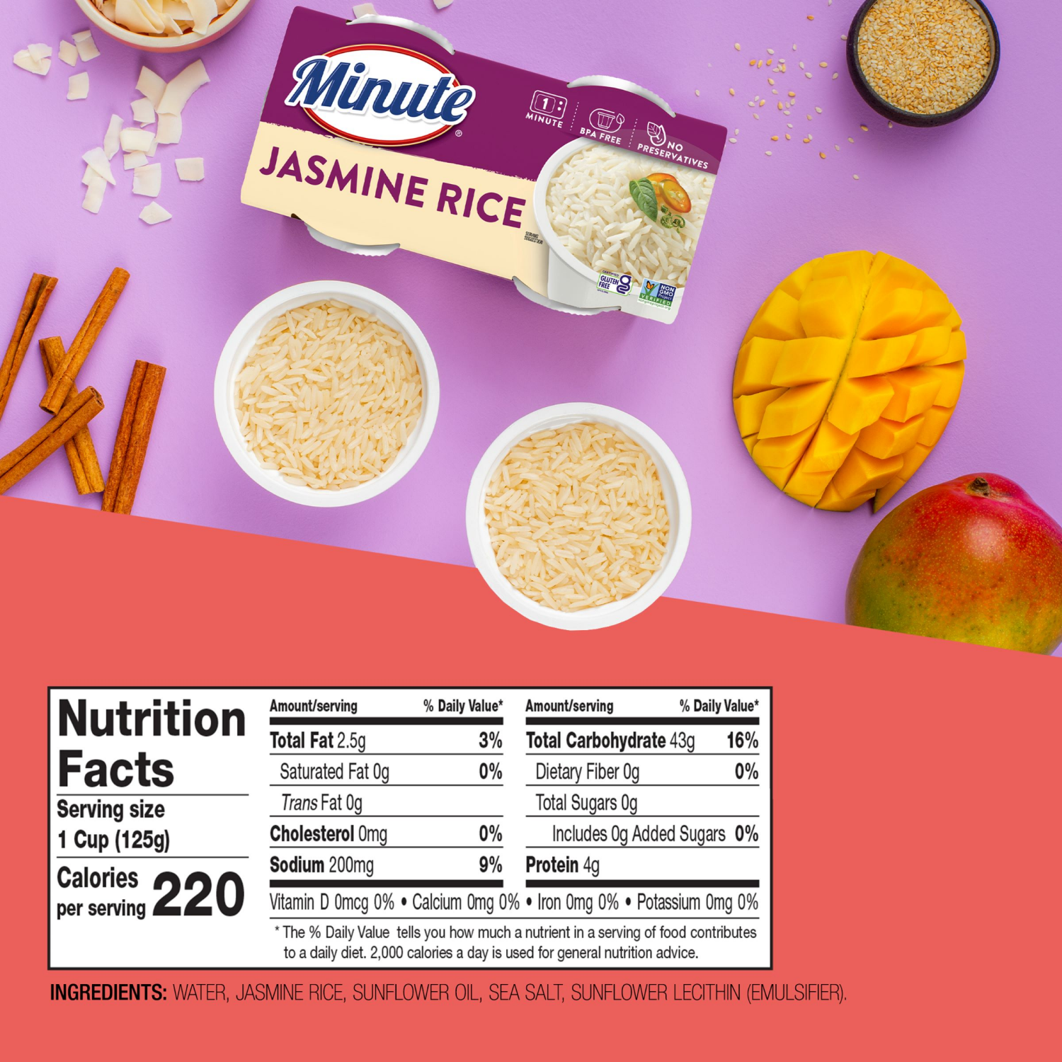 slide 4 of 8, Minute Jasmine Rice, 8.8 oz