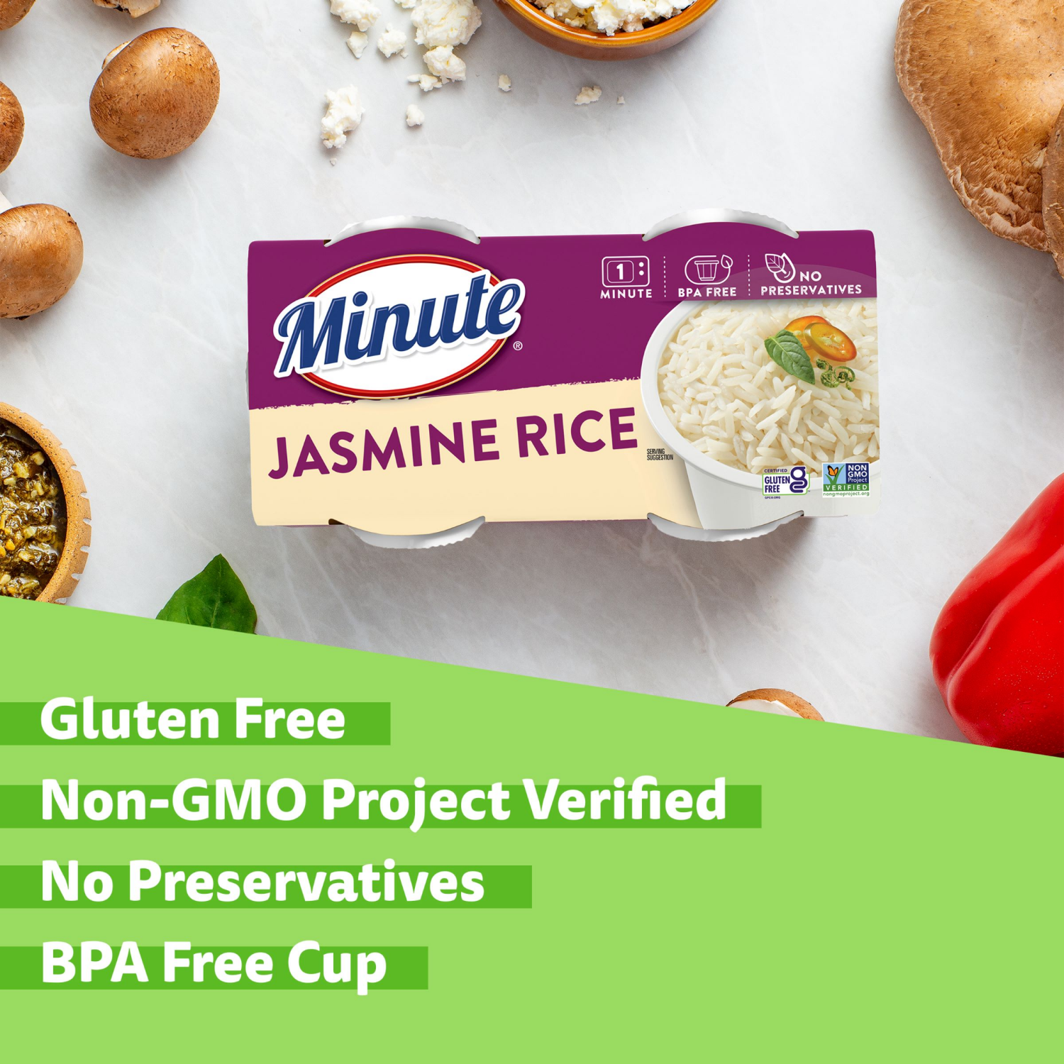 slide 7 of 8, Minute Jasmine Rice, 8.8 oz