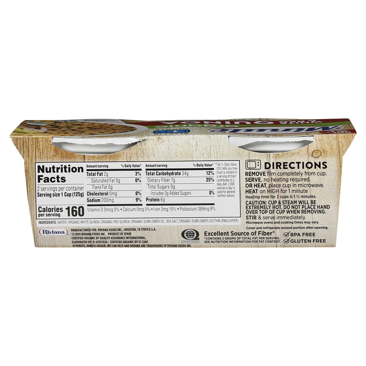 slide 2 of 2, Minute White & Red Quinoa, Organic, 8.8 oz