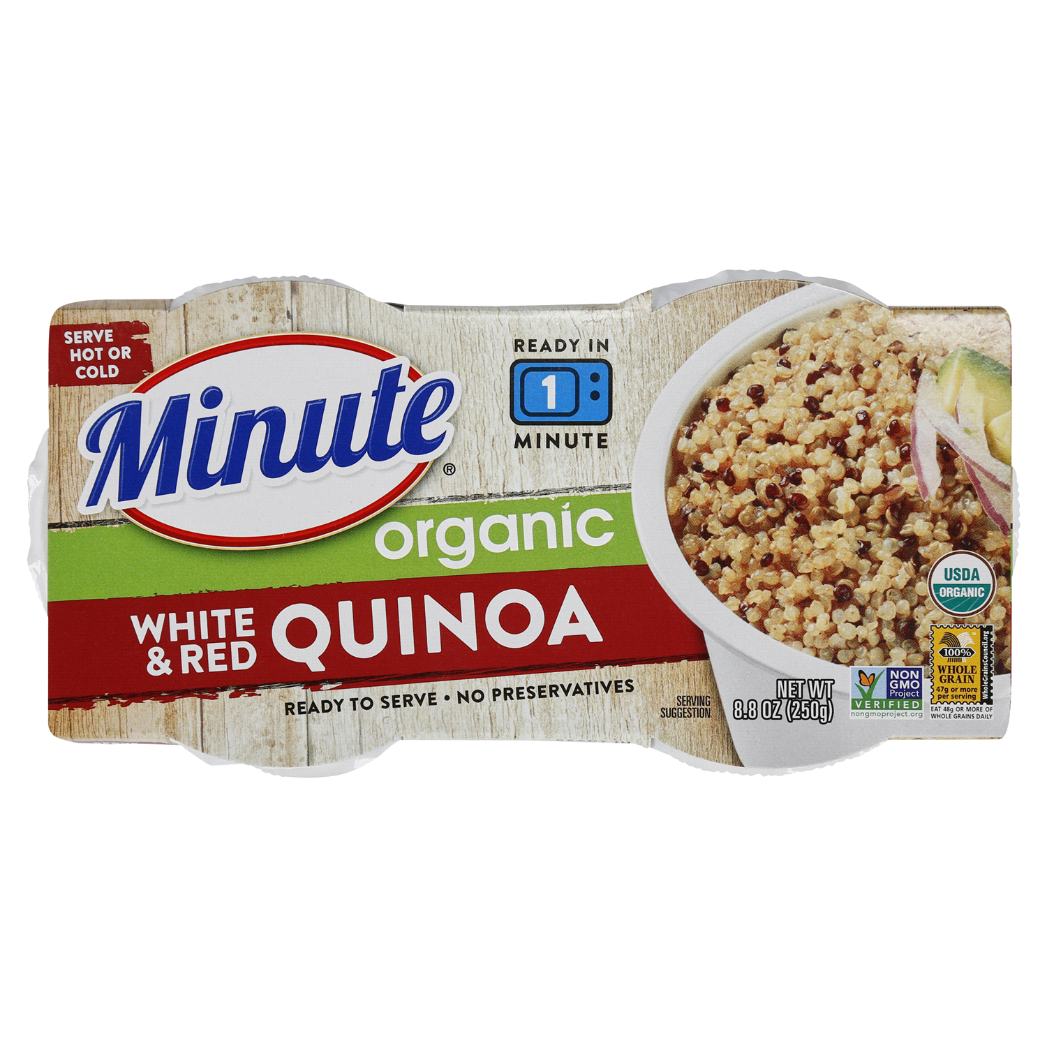slide 1 of 2, Minute White & Red Quinoa, Organic, 8.8 oz