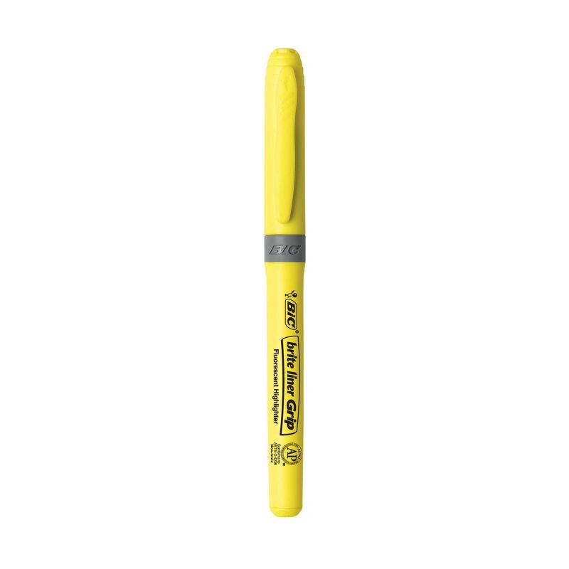 slide 2 of 6, BIC 12ct Brite Liner Chisel Tip Highlighters, 12 ct
