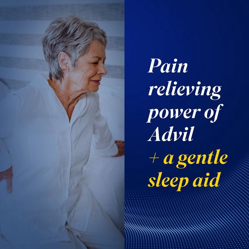 slide 5 of 10, Advil PM Liqui-Gels Pain Reliever/Nighttime Sleep Aid Liquid Filled Capsules - Ibuprofen (NSAID) - 80ct, 80 ct