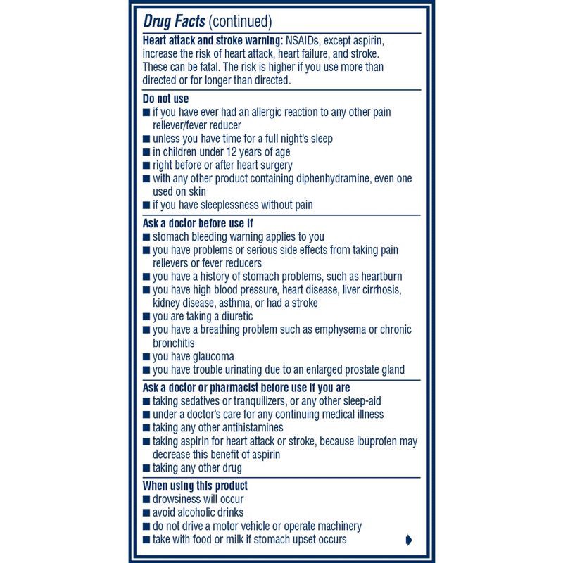 slide 8 of 10, Advil PM Liqui-Gels Pain Reliever/Nighttime Sleep Aid Liquid Filled Capsules - Ibuprofen (NSAID) - 80ct, 80 ct