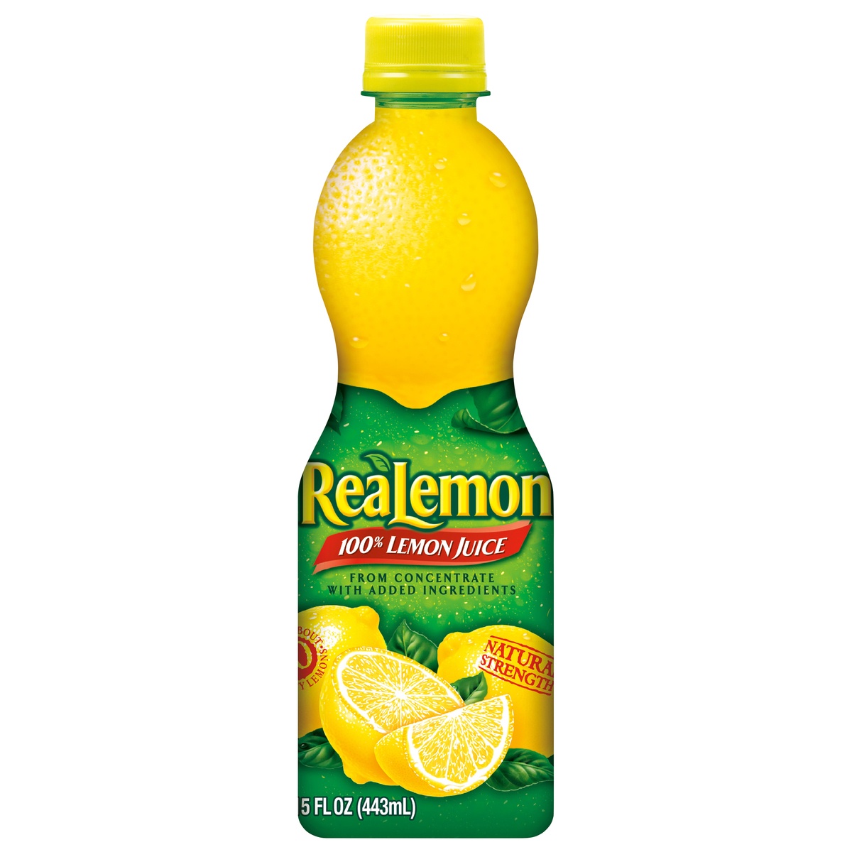 slide 1 of 2, ReaLemon 100% Lemon Juice Bottle, 15 fl oz