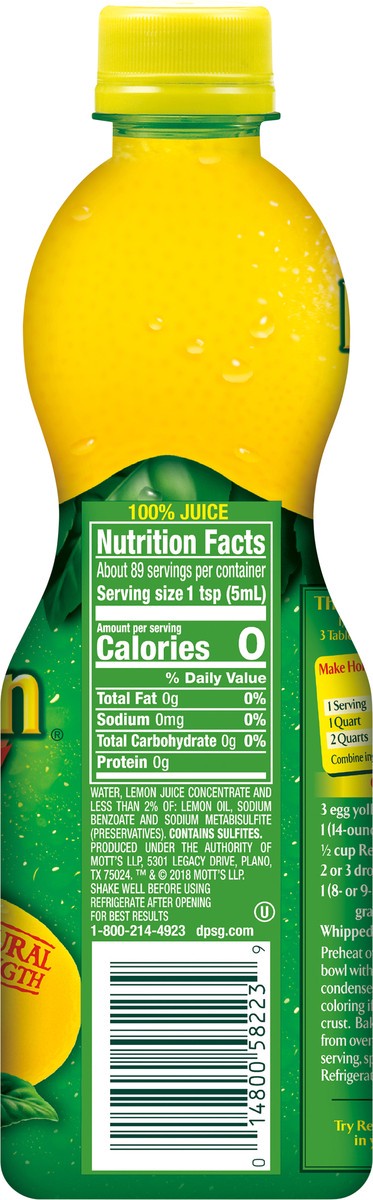 slide 10 of 11, ReaLemon 100% Lemon Juice, 15 fl oz bottle, 15 fl oz