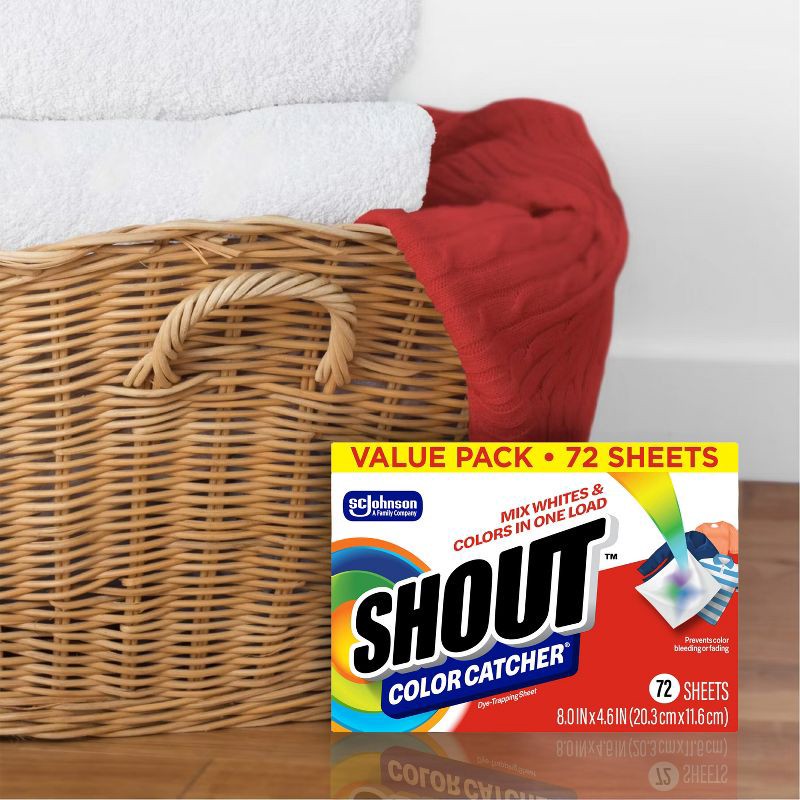 slide 2 of 13, Shout Color Catcher Dye Trapping Laundry Sheets - 72ct, 72 ct