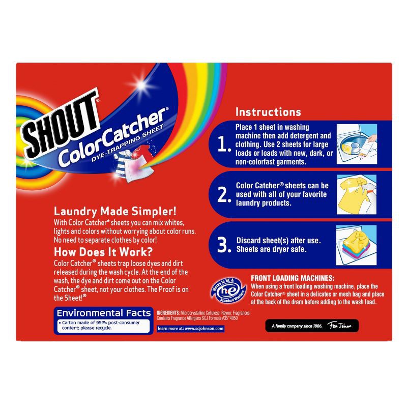 slide 3 of 11, Shout Color Catcher Dye Trapping Sheets - 72ct, 72 ct