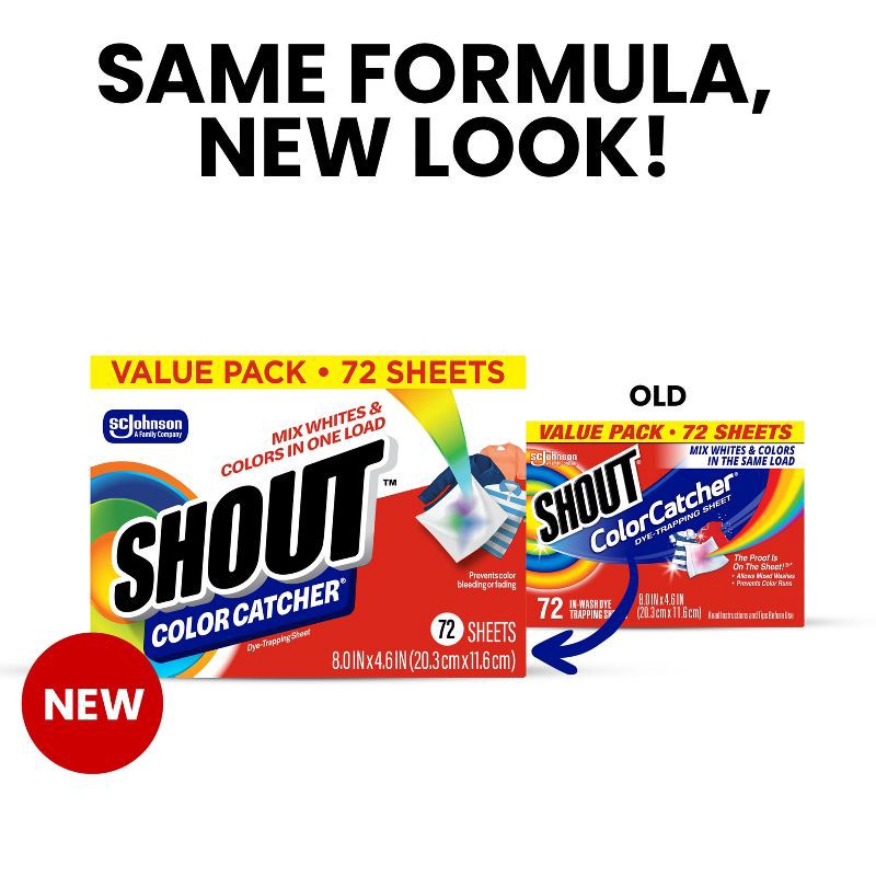 slide 5 of 13, Shout Color Catcher Dye Trapping Sheets - 72ct, 72 ct