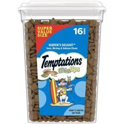 Temptations Mix Ups Surfers Delight Cat Treats with Shrimp Tuna and Salmon - 16oz