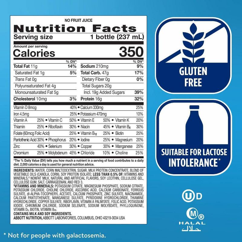 slide 7 of 10, Ensure Plus Nutrition Shake Strawberry Non-Caffeinated - 8 fl oz/6pk, 6 ct; 8 fl oz