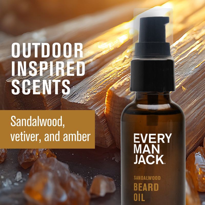 slide 4 of 12, Every Man Jack Men's Moisturizing Beard Oil with Shea Butter - Sandalwood - 1 fl oz, 1 fl oz