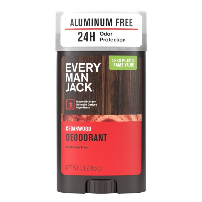 slide 2 of 14, Every Man Jack Cedarwood Men's Natural Deodorant - Aluminum-Free 3oz, 3 oz
