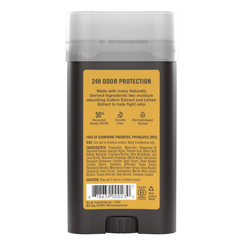 slide 12 of 13, Every Man Jack Sandalwood Men's Natural Deodorant - Aluminum-Free 3oz, 3 oz