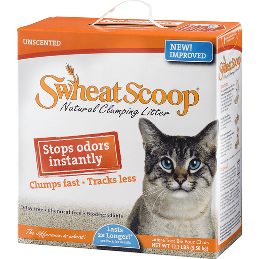 slide 5 of 8, sWheat Scoop Cat Litter Fast-Clumping, 12.3 lb