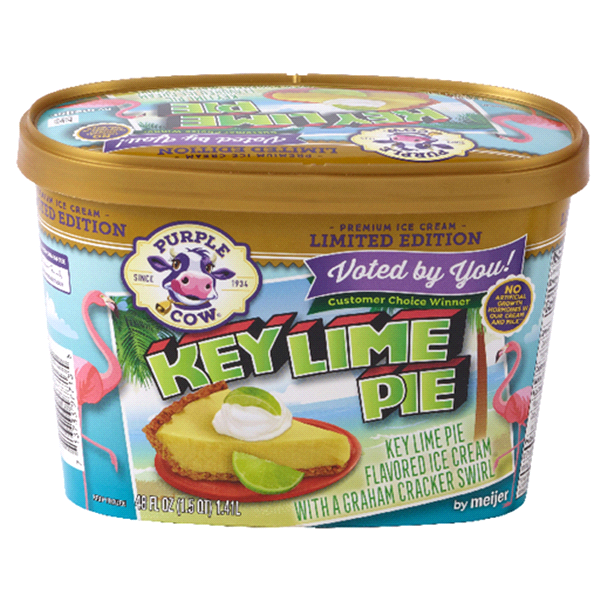 slide 1 of 1, Purple Cow Key Lime Pie Ice Cream, 48 fl oz