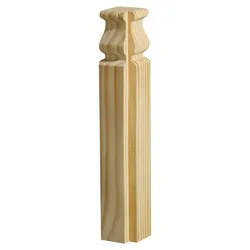 Ornamental Mouldings 6-3/4-in L x 1-1/8-in T Outside corner Baseboard Moulding Block Unfinished EV892O