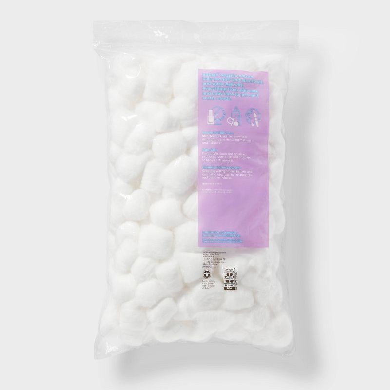 slide 3 of 4, Organic Cotton Balls - 200ct - up&up™, 200 ct