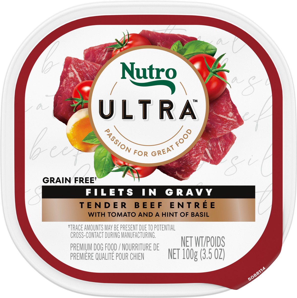 slide 8 of 17, Nutro Ultra Tender Beef Entree Fillets in Gravy Premium Dog Food, 3.5 Oz