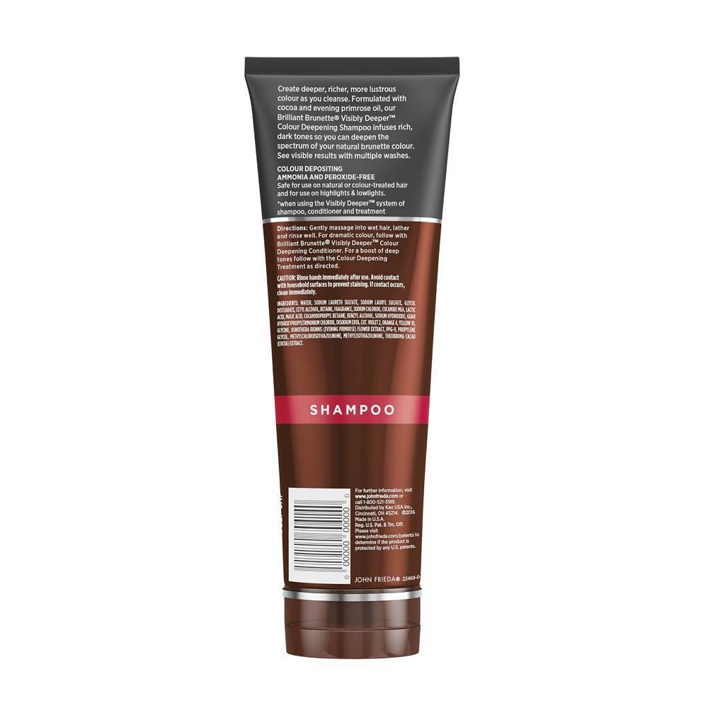 slide 4 of 4, John Frieda Midnight Brunette Color Deepening Shampoo, 8.3 fl oz