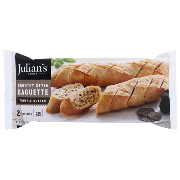 slide 1 of 1, Julian's Recipe Truffle Butter Baguette, 12.3 oz