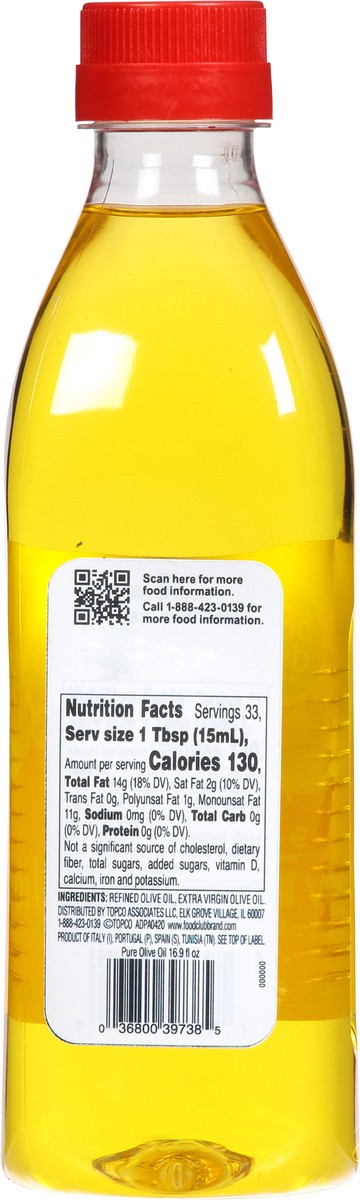 slide 10 of 11, Food Club Pure Olive Oil, 16.9 fl oz